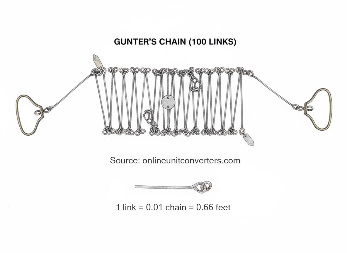 Links vs feet visualized